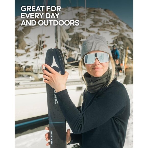 Men's Dark Grey Merino Wool Fitted Stretch Beanie Stretchy Fisherman Beanie Cap - Picture 4 of 6